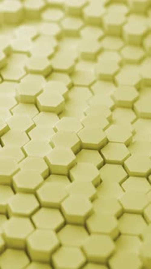Vertical Abstract Hexagon Grid Pulsing Motion Background