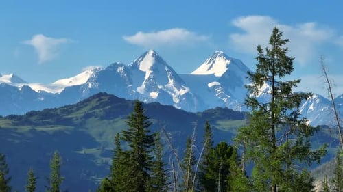 Snow-capped mountains