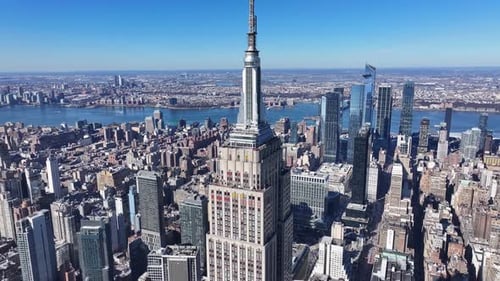 Empire State At Manhattan In New York United States.