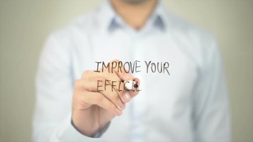 Writing Improve Your Efficiency On Clear Surface