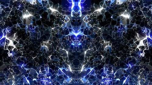 Liquid Meta Blue Undulating Surface