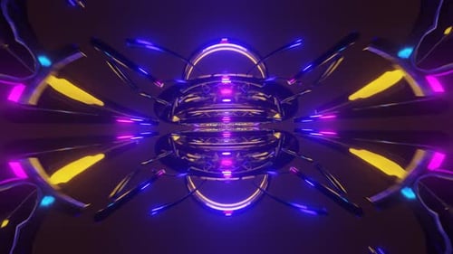 Abstract Neon Purple Psychedelic Hypnotic VJ Seamless Loop