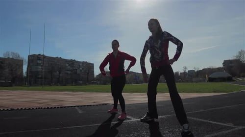 Ejercicios de entrenamiento antes de la carrera