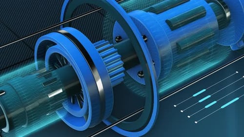 Futuristic cad interface