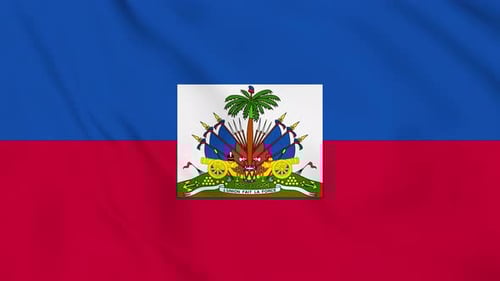 Haiti Flag Animated 4k