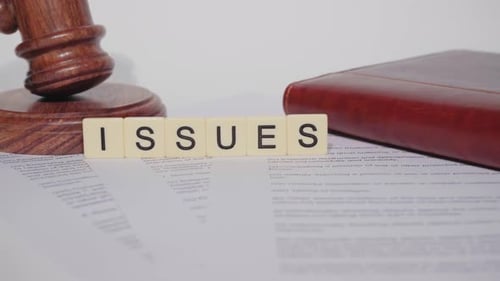 Gavel and Issues on Legal Documents