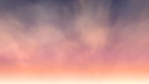 Romantic Clouds With Sun In Sunrise Sky