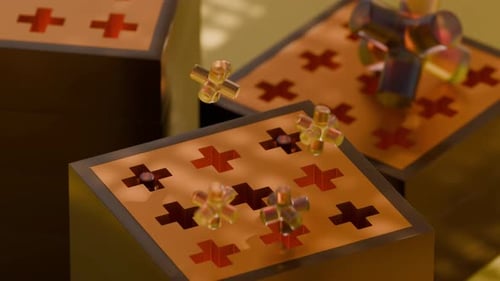 Animação em loop 3D Jumping Cross