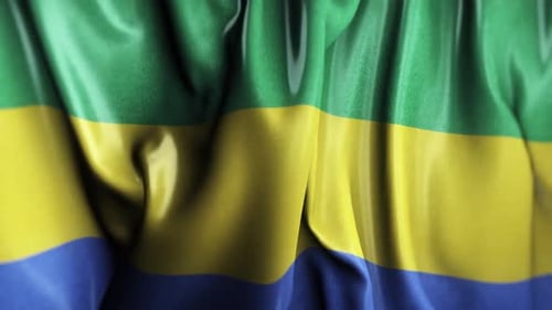 Gabon Waving Flag
