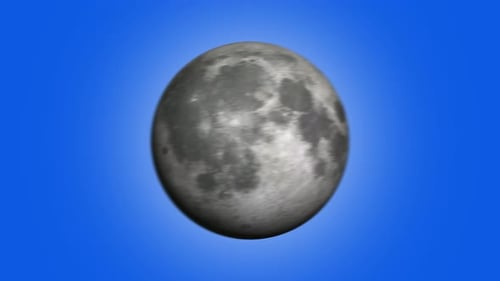 planeta lunar girando. Planeta Eris giratório em 3D. Belo planeta lunar fictício. Vd1181