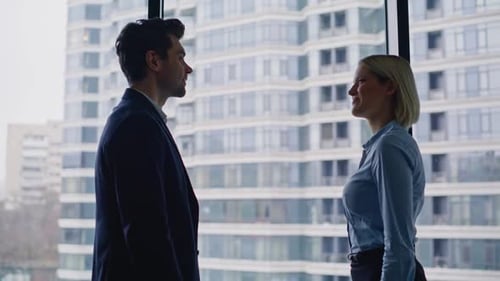 Confident Colleagues Handshake Meeting at Office Closeup Smiling Partners