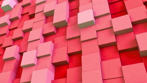 3D Würfelhintergrund Rot V2