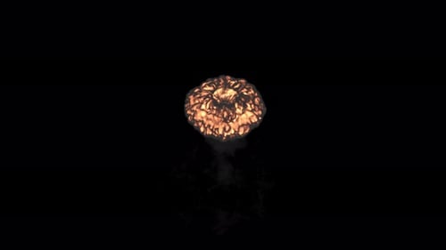 Feuer und Explosionen auf transparentem Glas