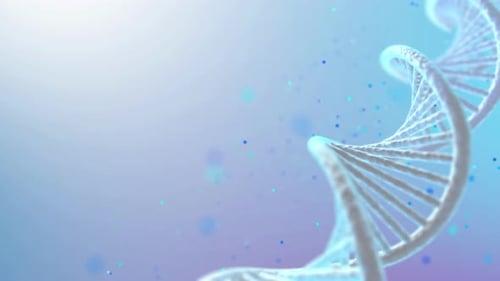 DNA Molecule Science, double helix strands, biological genetic heritage concept