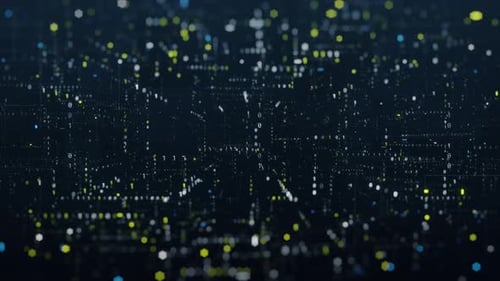 Binary Data Stream Fly Through Loop