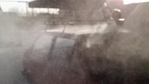 Car wash tiny drops spray