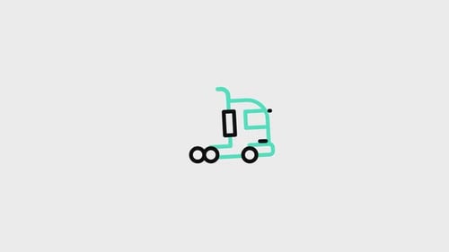 Semitruck Animated Icon