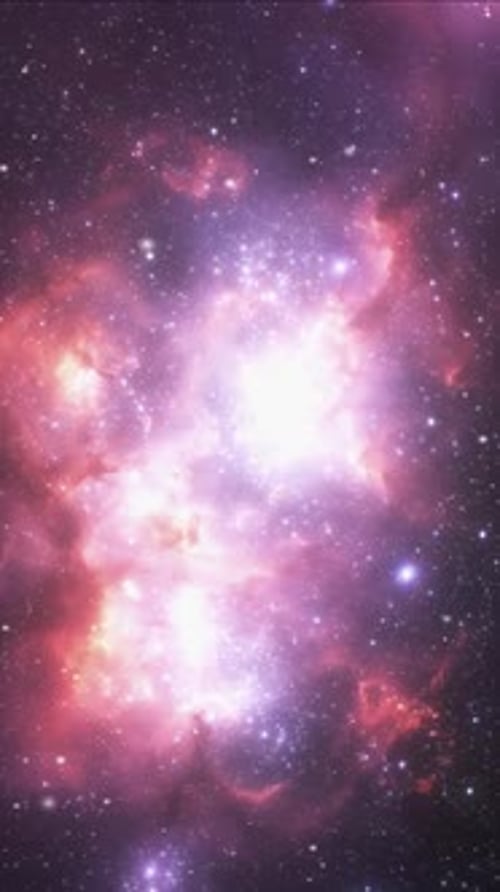 Animated Vertical Nebula Galaxy Background Loop