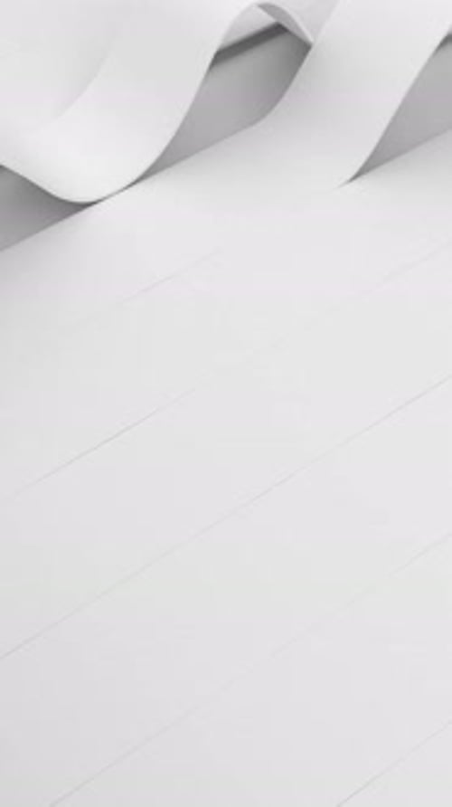 Abstract Fluid White Ribbons Undulating Background Animation