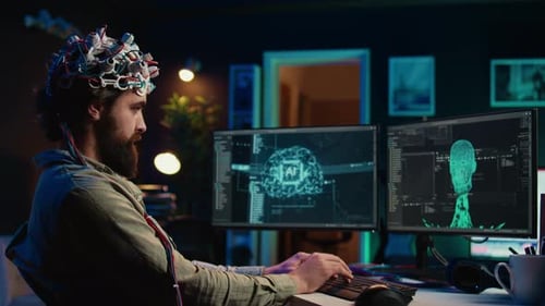 Researcher Working on AI Brain Interface Technology