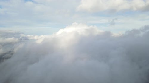 Big Fluffy Cloud Drone View