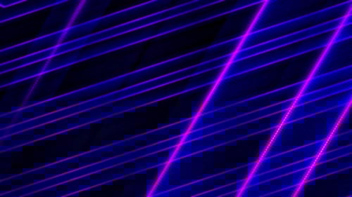 Abstract Futuristic Neon Glowing Grid Lines Background Loop