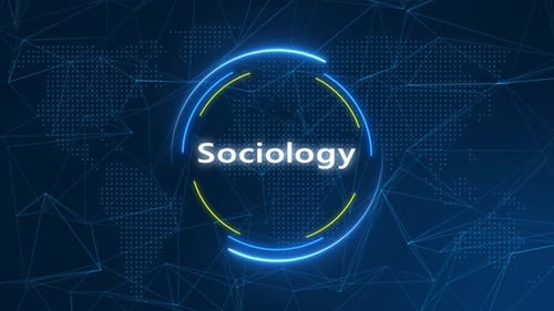 Sociology Text Effect Technology Background