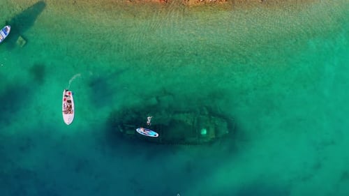 Snorkeling and Paddleboarding Near Solta Island, Croatia
