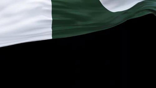 Pakistan Flag Transition Smooth Reveal on Alpha