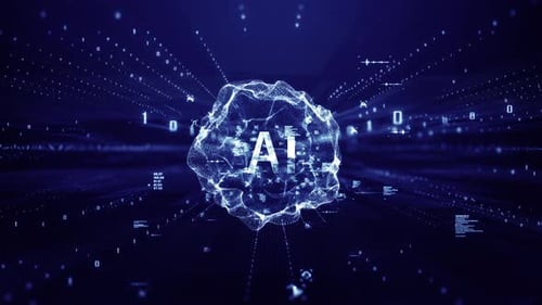 Futuristic Artificial Intelligence Concept.