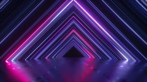 abstract background with neon lines