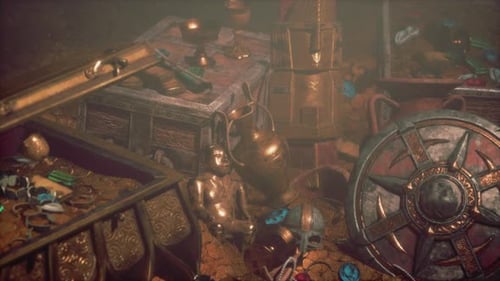 Gros plan sur les trésors et les accessoires vintage de luxe