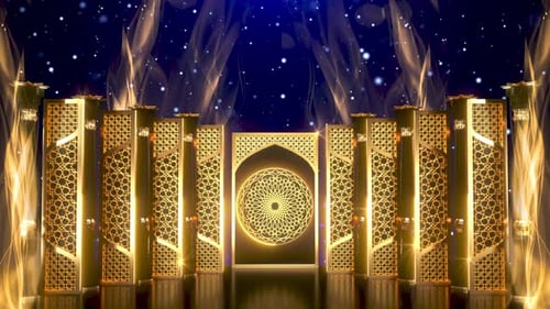 Arabic Ornament Background 4K Loop