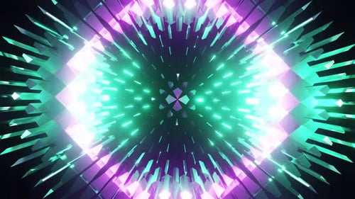 Disco Party Equalizer Blinking Lights Ball Vj Loop Background 4K