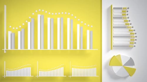 Modern financial charts showing business growth