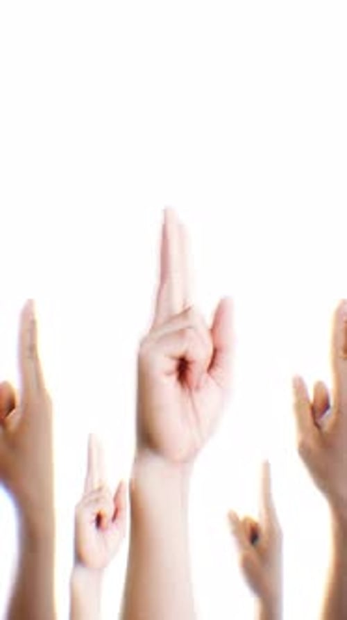 Spinning Two Fingers Portrait Hands