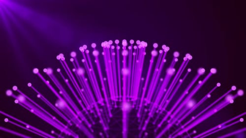 Abstract Plexus Background Purple Loop V6