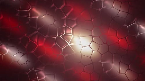 Abstract Red Hexagonal Pattern Background