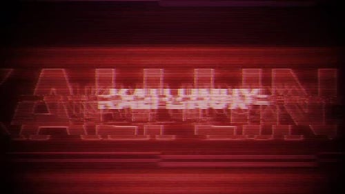 Effet Kali Linux Word Vhs sur un message d'écran numérique