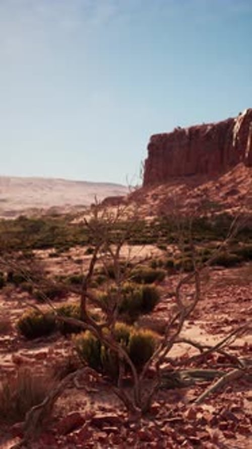 Rock Formation in Nevada Desert