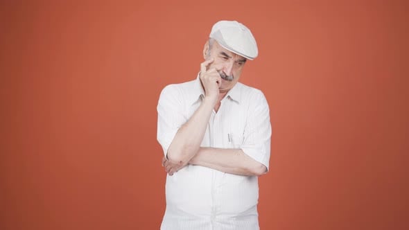Hesitant old man., People Stock Footage ft. old man & man - Envato