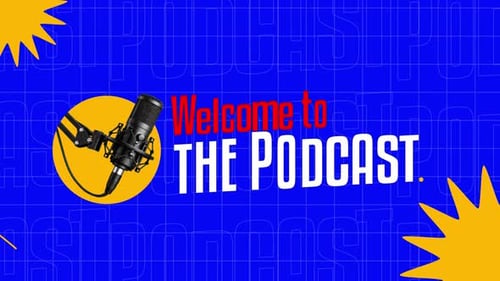 Welcome to the Podcast Animated Intro with Microphone