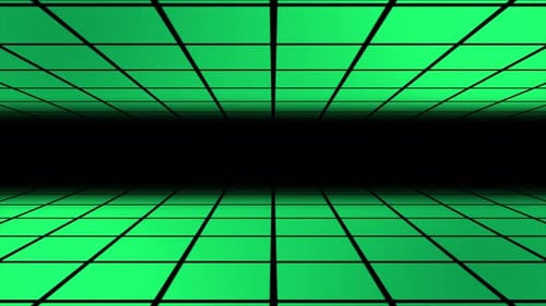 Green Digital Grid Moving Background Loop