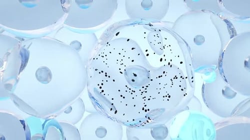 Microscopic Cell Cleansing Animation with Active Particles
