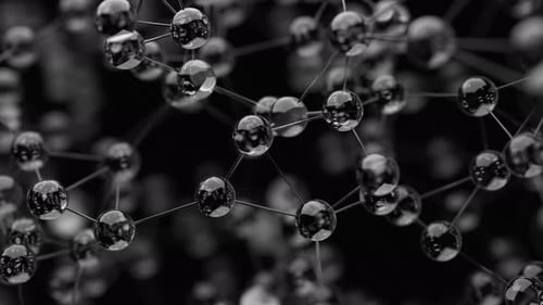 3D animation of the geometric shape of a lattice in space.