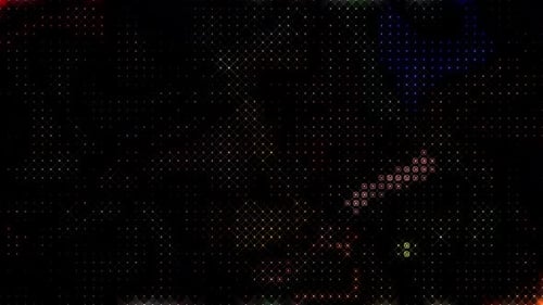 Colorful Abstract Particle Grid Loopable Motion Background