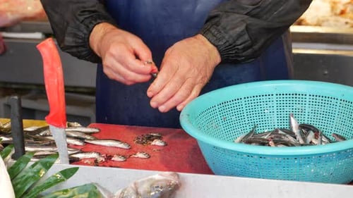 Cleaning Fish for Further Cooking