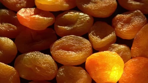Delicious Dried Apricots Close Up