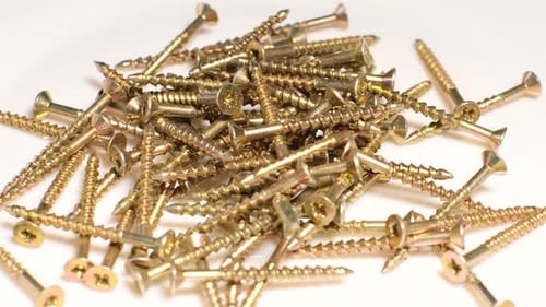 Macro Video Metal Screwdrivers Rotate in a Circle