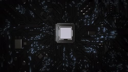 Circuit Board Chip Processor Mainboard Code Programmer Quantum CPU on PCB Motherboard